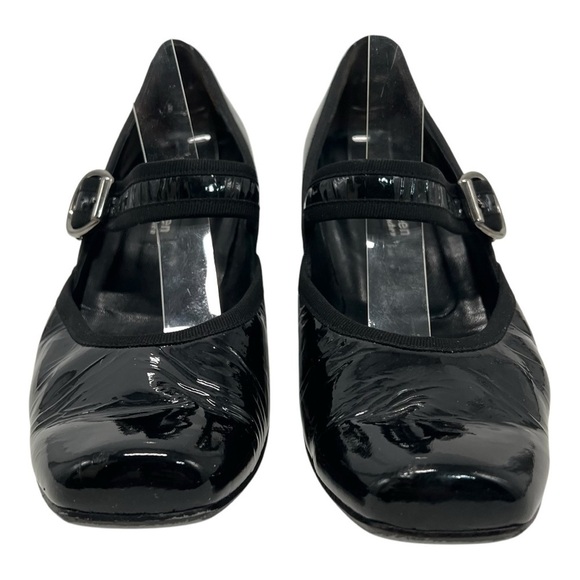 Paul Green Black Patent Leather Mary Jane Handcrafted Heels Women’s 7.5 - Picture 4 of 16